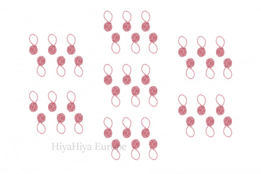 HiyaHiya Dumpling Case and Pink Stitch Markers Bundle - Pampering Shop