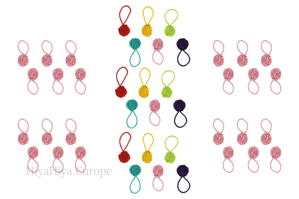 HiyaHiya Mixed Yarn Ball Stitch Markers Bundle