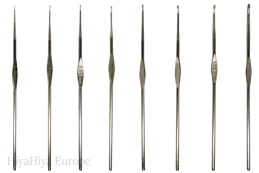 HiyaHiya Nickel-Plated Crochet Hooks Bundle