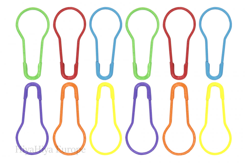 HiyaHiya Notion Tin with Coloured Yarn Ball Stitch Markers and Knitter's Safety Pins