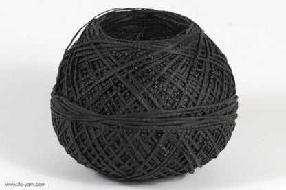 ITO MASAKI Lemongrass paper fancy yarn, 81, Black, comp: 55% Polyacryl  39% Paper  6% Nylon  6% Nylon