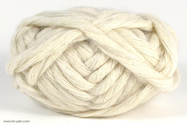 ITO MASAKI Mayu noble cashmere yarn, 01, White, comp: 82% Cashmere  11% Mohair  7% Silk  7% Silk