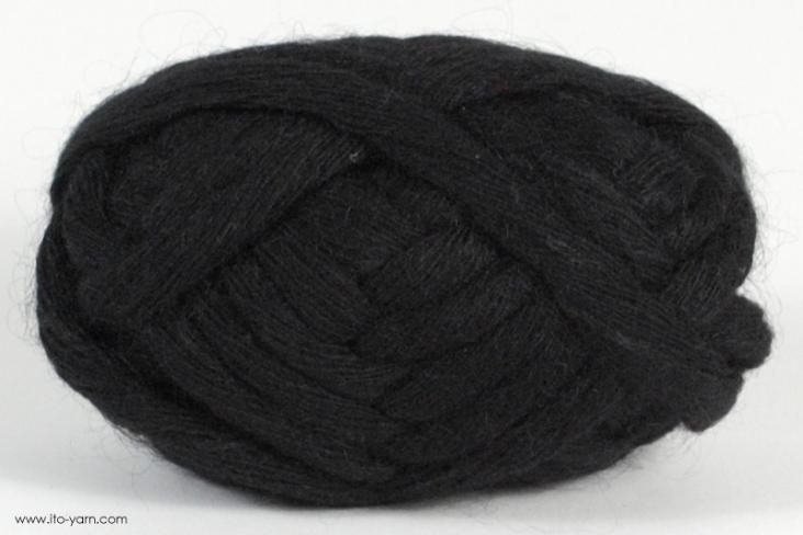 ITO MASAKI Mayu noble cashmere yarn, 81, Black, comp: 82% Cashmere  11% Mohair  7% Silk  7% Silk