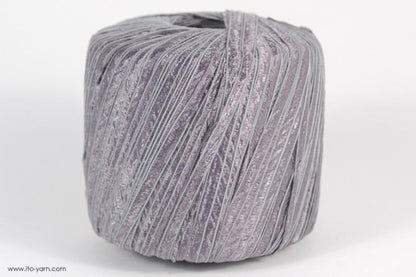ITO MASAKI Olive stunning ribbon yarn, 72, Gray, comp: 75% Cupro  25% Nylon  