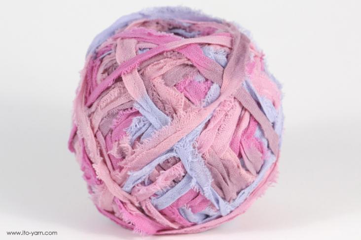 ITO MASAKI Salvia woven ribbon yarn, 63, Wine, comp: 100% Cotton   
