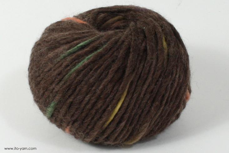 ITO MASAKI Arare classical soft roving yarn, 33, Brown, comp: 100% Wool   