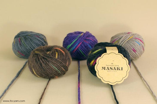 ITO MASAKI Arare classical soft roving yarn - comp: 100% Wool    