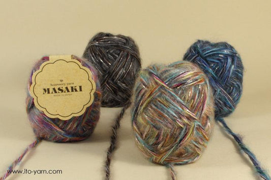 ITO MASAKI Aya pure luxury yarn - comp: 40% Wool  35% Mohair  23% Silk  2% Polyester  2% Polyester