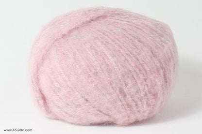 ITO MASAKI Kokedama fluffy lightweight yarn, 11, Pink, comp: 30% Wool  30% Polyacryl  25% Alpaca  25% Alpaca