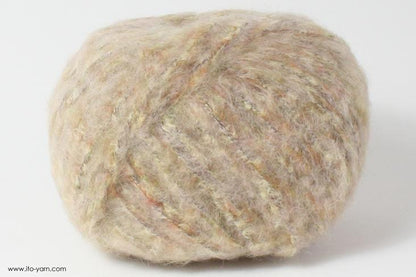 ITO MASAKI Kokedama fluffy lightweight yarn, 31, Beige, comp: 30% Wool  30% Polyacryl  25% Alpaca  25% Alpaca