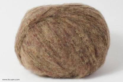 ITO MASAKI Kokedama fluffy lightweight yarn, 33, Brown, comp: 30% Wool  30% Polyacryl  25% Alpaca  25% Alpaca