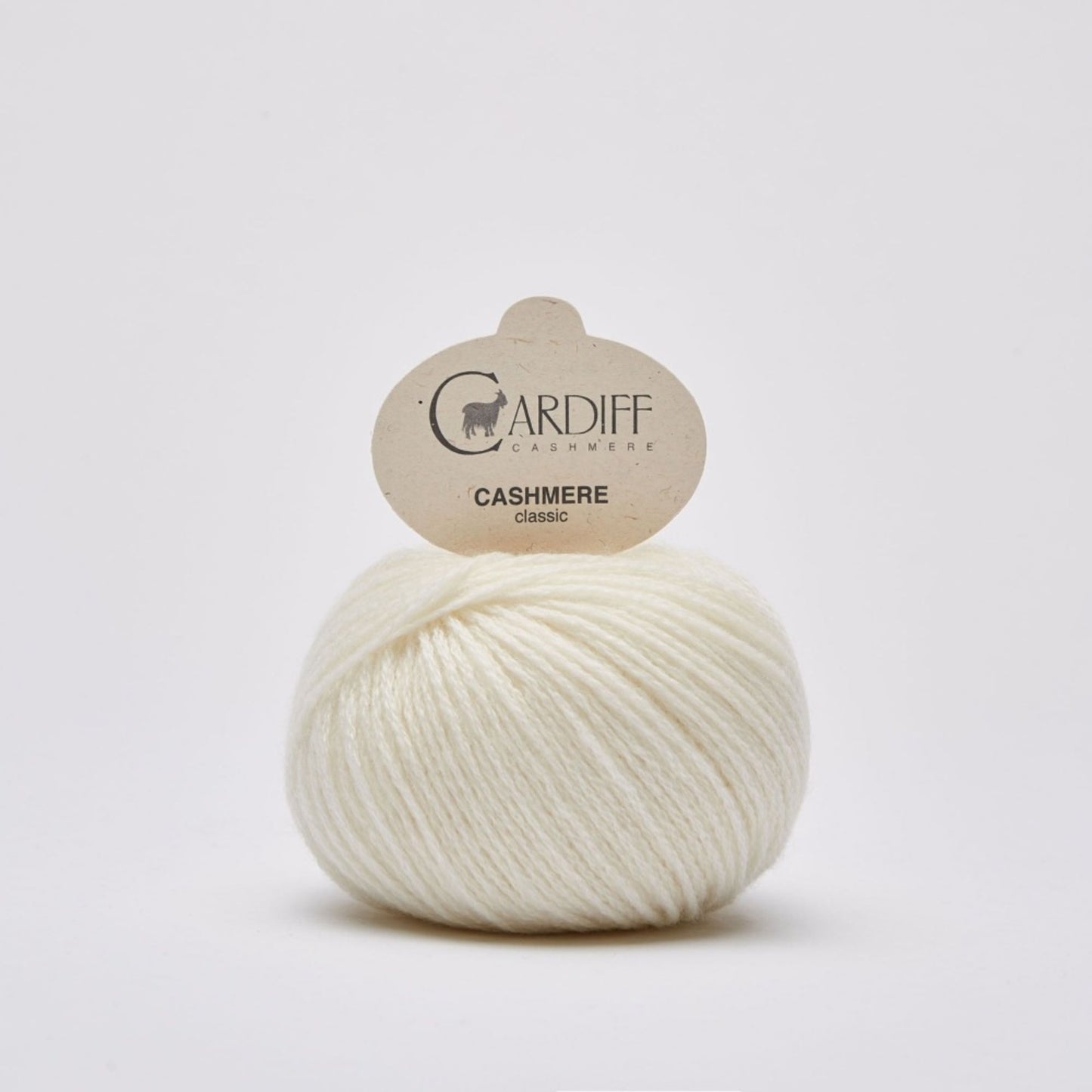 Cardiff CLASSIC gentle yarn, 501, NEVE, comp: 100% Cashmere