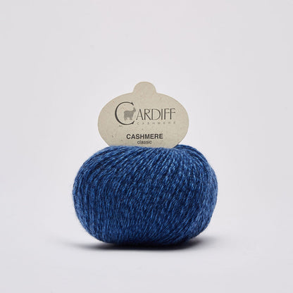 Cardiff CLASSIC gentle yarn, 557, BLU NOTTE, comp: 100% Cashmere
