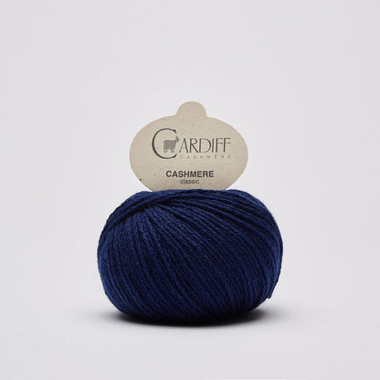 Cardiff CLASSIC gentle yarn, 638, INDACO, comp: 100% Cashmere