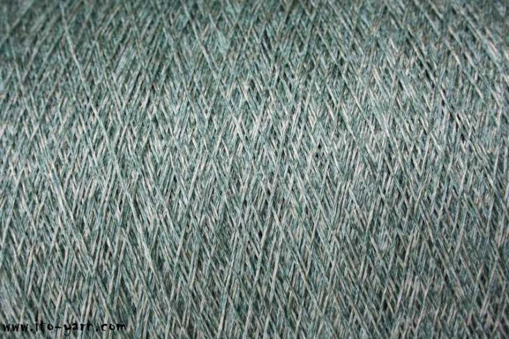 ITO Asa very fine and precious linen yarn, 051, Green, comp: 72% Linen, 18% Cotton, 10% Silk