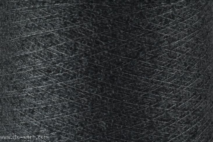 ITO Awayuki small curls yarn, 461, Charcoal, comp: 80% Mohair, 20% Silk