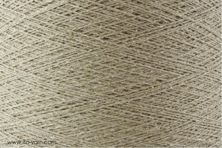 ITO Kinu silk noil yarn, 398, Oatmeal, comp: 100% Silk