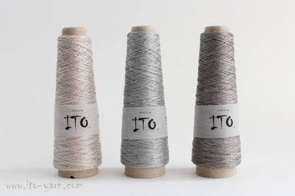 ITO Kouki tape yarn comp: 56% Ramie and 44% Silk