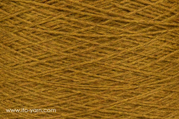 ITO Kuroten soft woolen spun yarn, color 880 Mustard, comp: 80% Cashmere, 20 % Sable