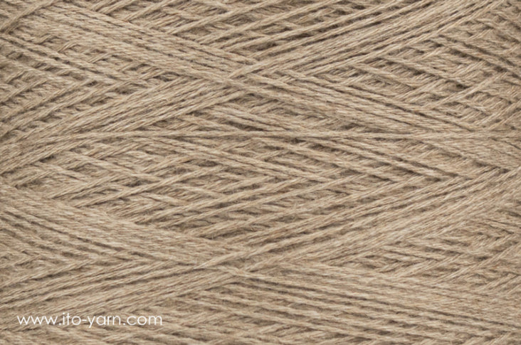ITO Kuroten soft woolen spun yarn, color 881 String, comp: 80% Cashmere, 20 % Sable