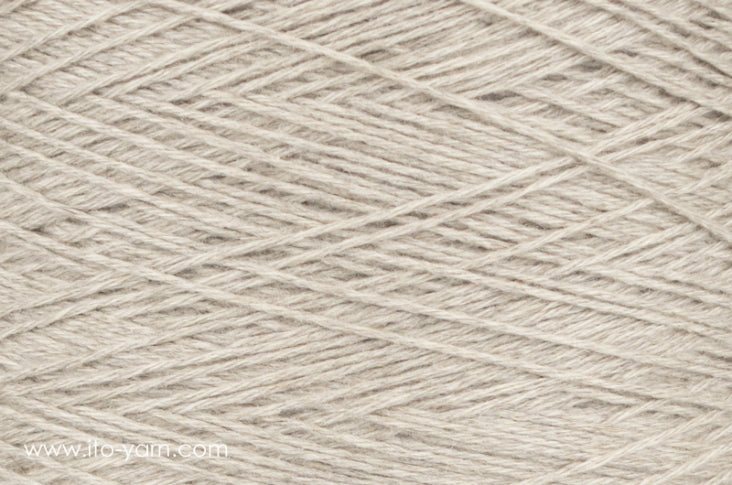 ITO Kuroten soft woolen spun yarn, 883, Pearl Gray, comp: 80% Cashmere, 20 % Sable