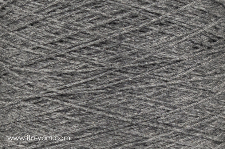ITO Kuroten soft woolen spun yarn, 884, Gray, comp: 80% Cashmere, 20 % Sable