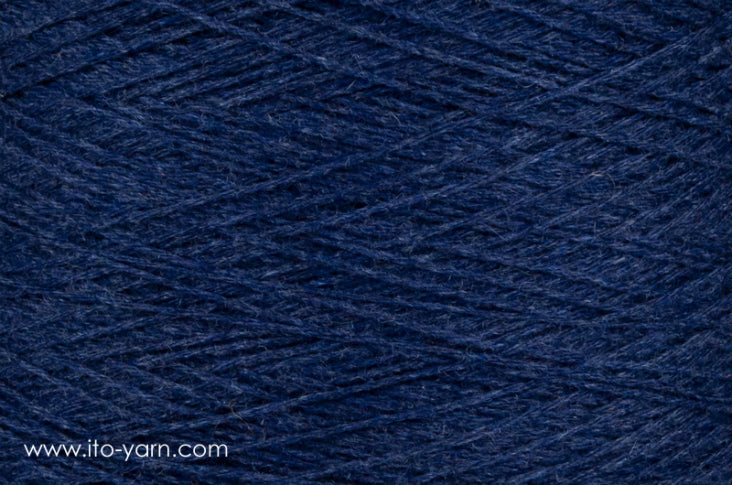 ITO Kuroten soft woolen spun yarn, 886, Orient Blue, comp: 80% Cashmere, 20 % Sable