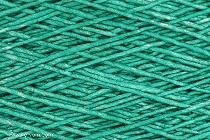 ITO Mizu untwisted cotton yarn, 622, Pool Green, comp: 100% Cotton