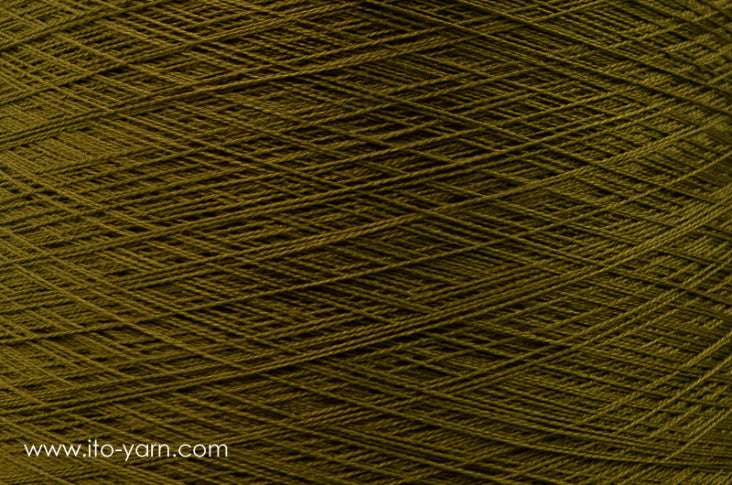 ITO Nui spun silk thread, color 1018 Olive, comp: 100% Silk