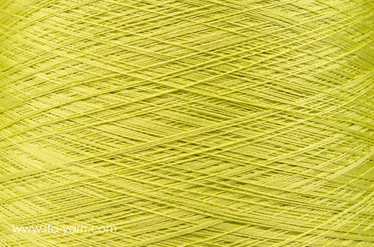 ITO Nui spun silk thread, color 1023 Lime, comp: 100% Silk
