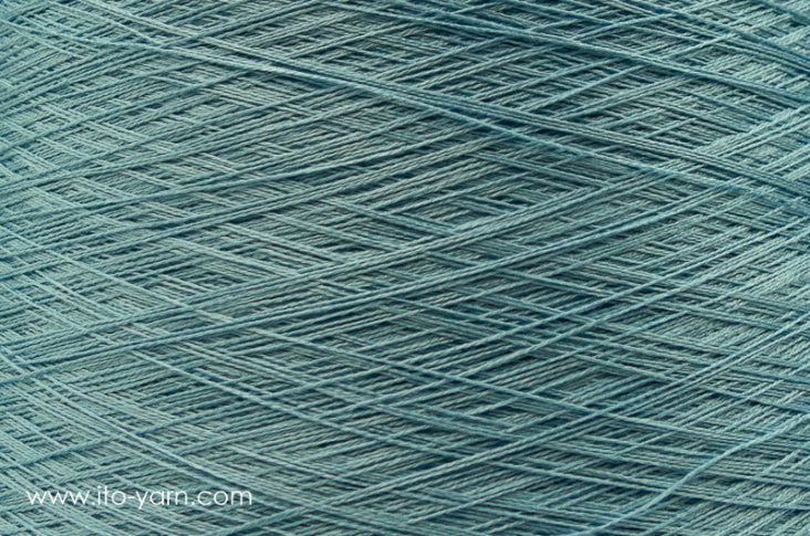 ITO Nui spun silk thread, color 1051 Azure, comp: 100% Silk