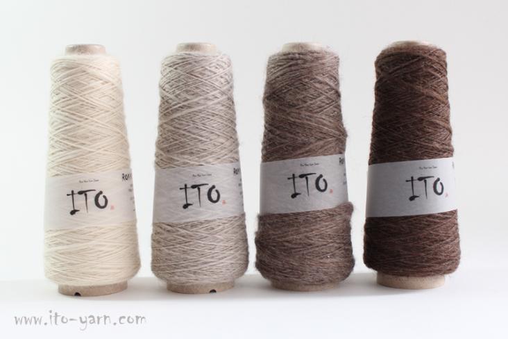 ITO Rokku Tennen undyed woolen merino yarn, comp: 100% Wool