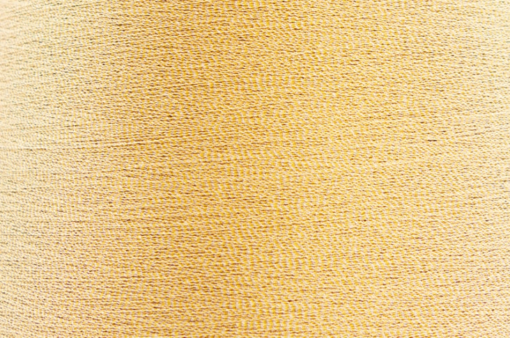 ITO San gold or silver colored sewing and embroidery thread, color 167 Gold W, comp: 75% Rayon, 25% Polyester (metallized)