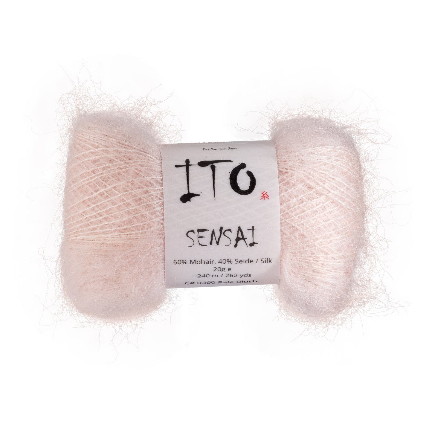 ITO Sensai delicate mohair yarn, 300, Pale Blush, comp: 60% Mohair, 40% Silk