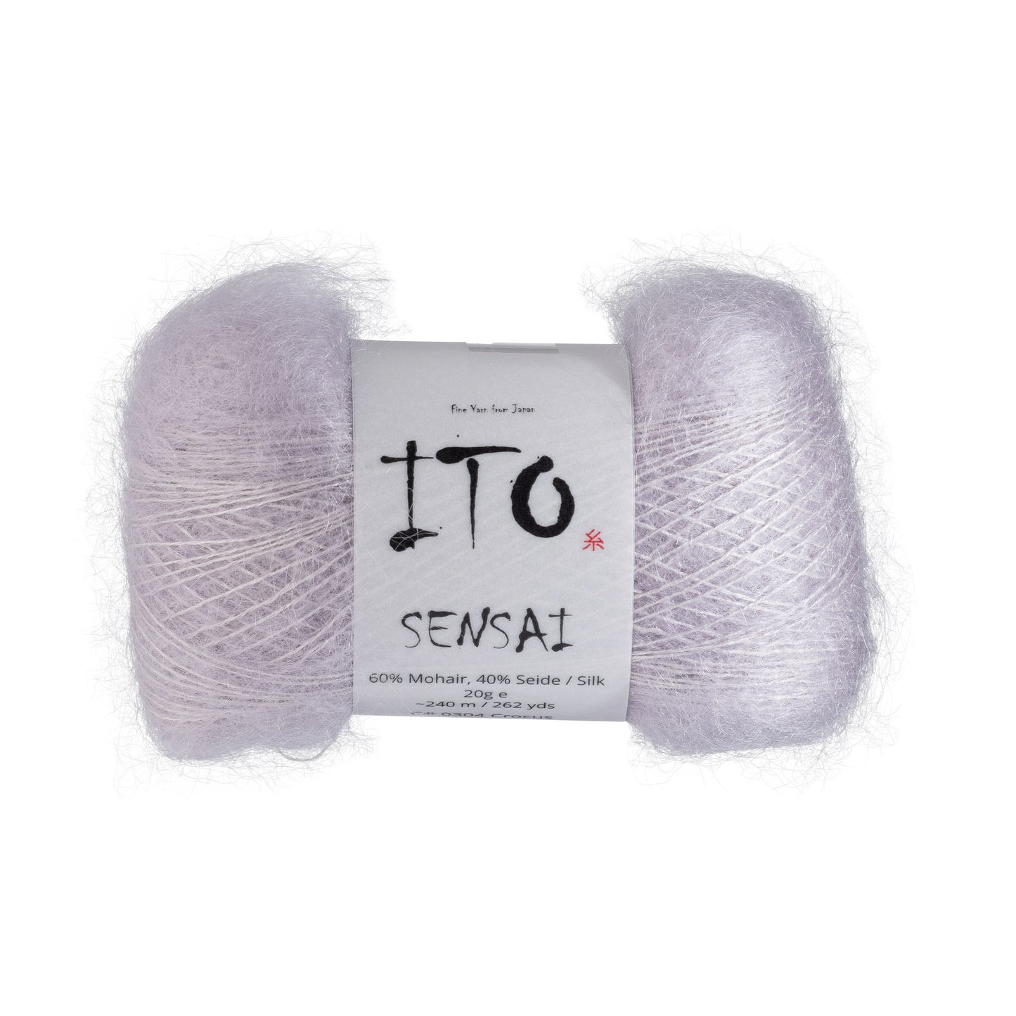 ITO Sensai delicate mohair yarn, 304, Crocus, comp: 60% Mohair, 40% Silk