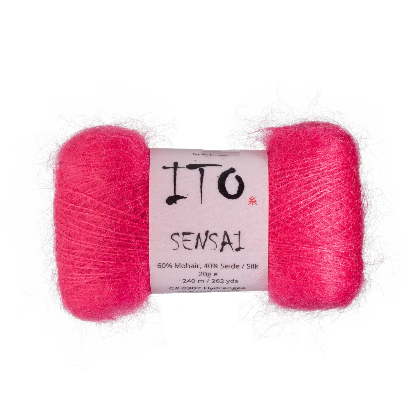 ITO Sensai delicate mohair yarn, 307, Hydrangea, comp: 60% Mohair, 40% Silk