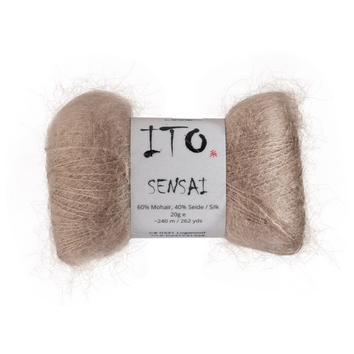 ITO Sensai delicate mohair yarn, 331, Logwood, comp: 60% Mohair, 40% Silk