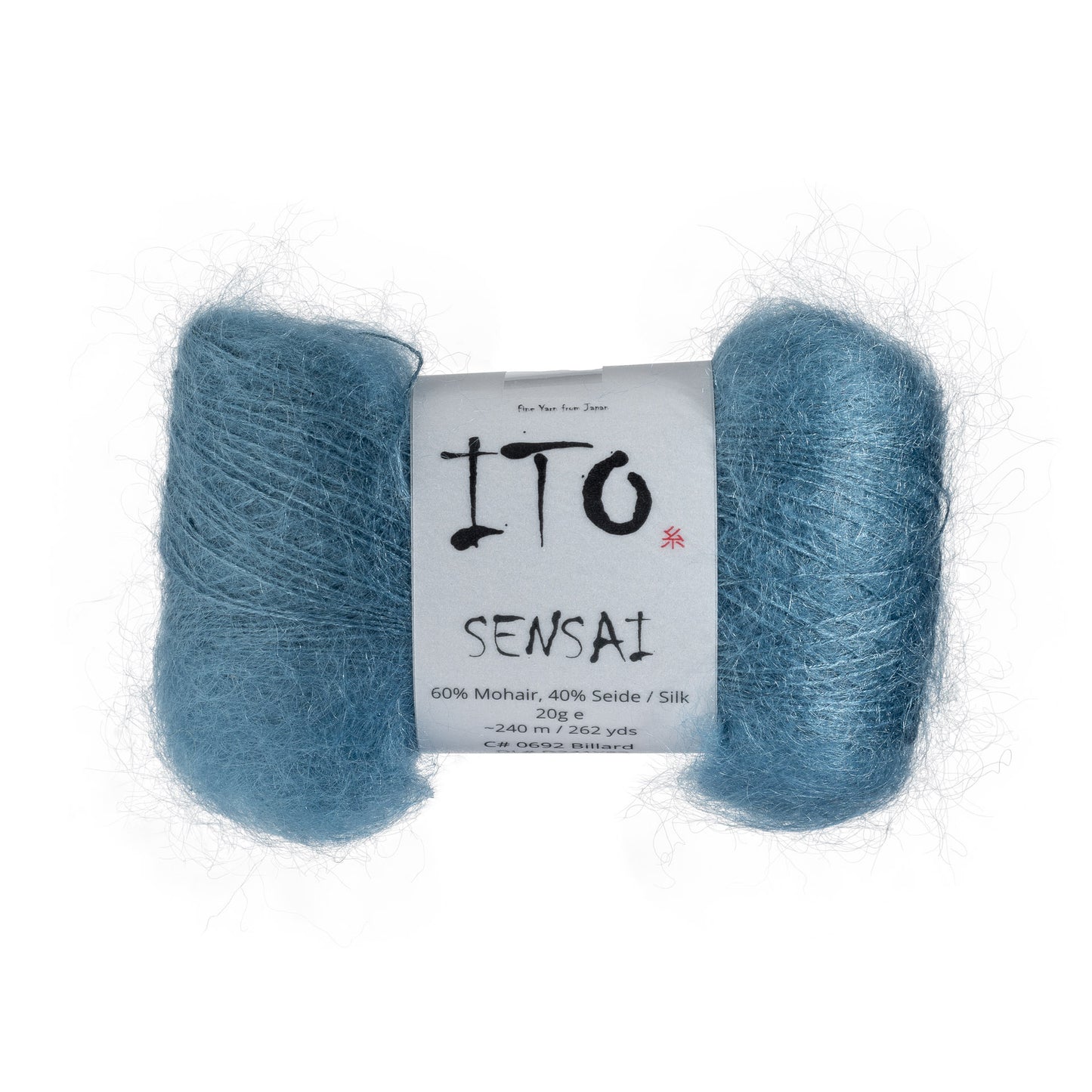 ITO Sensai delicate mohair yarn, 692, Billard, comp: 60% Mohair, 40% Silk