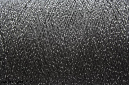 ITO Tetsu twisted "memory" yarn, 173, Black, comp: 61% Silk, 39% stainless steel