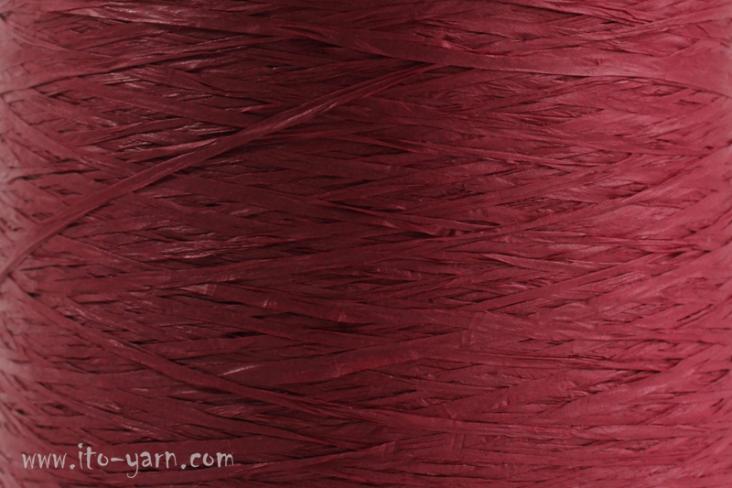 ITO Wagami linen based tape yarn, color 523 Red, comp: 100% Paper