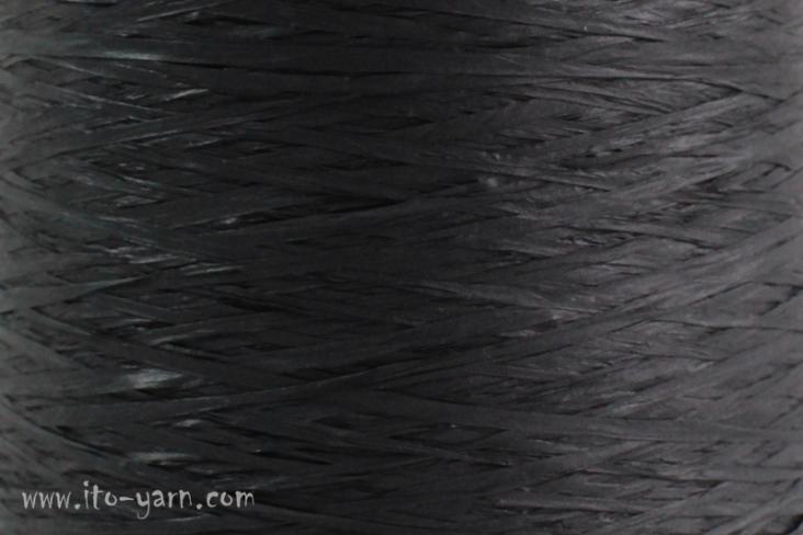 ITO Wagami linen based tape yarn, 527, Black, comp: 100% Paper