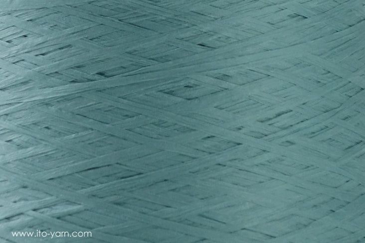 ITO Wagami linen based tape yarn, color 528 Aqua, comp: 100% Paper
