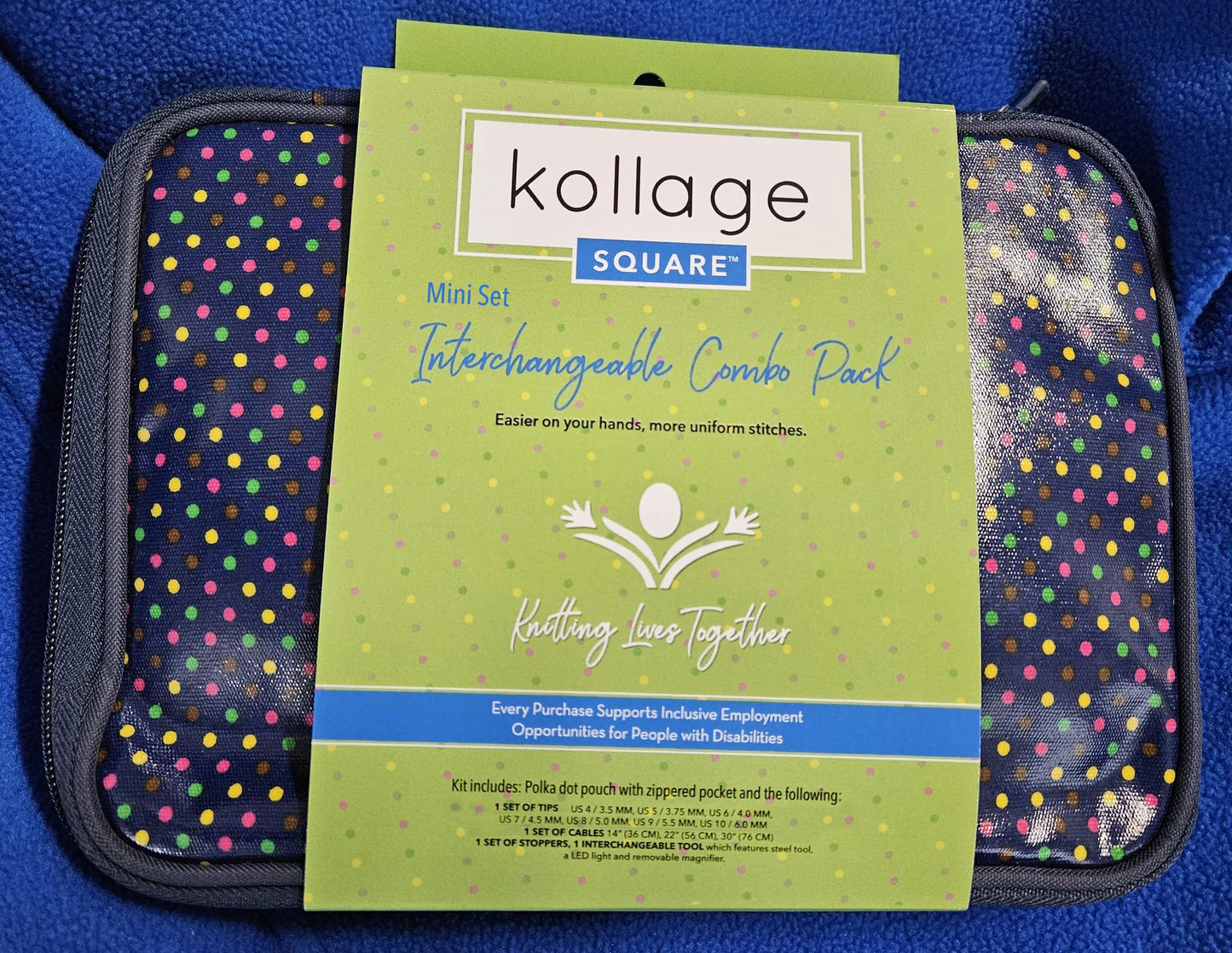 Kollage Interchangeable Mini Set Cable - 3.5" - Polka Dots