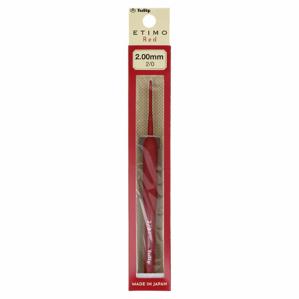 Tulip Etimo Red Crochet Hook with Soft Grip