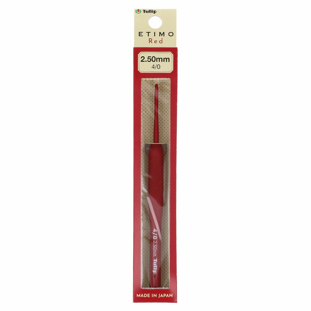 Tulip Etimo Red Crochet Hook with Soft Grip