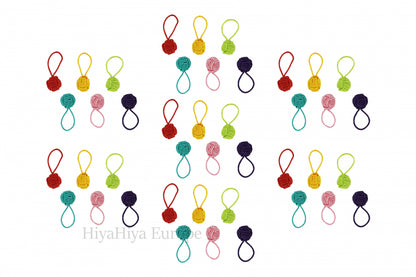 HiyaHiya Dumpling Case and Coloured Stitch Markers Bundle