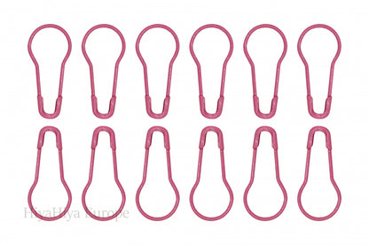 HiyaHiya Notion Tin with Pink Yarn Ball Stitch Markers and Knitter's Safety Pins
