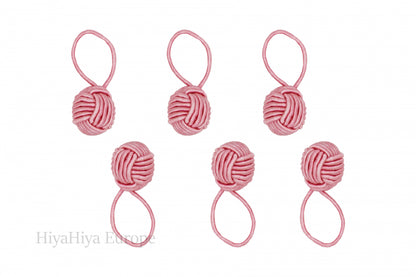 HiyaHiya Notion Tin with Pink Yarn Ball Stitch Markers