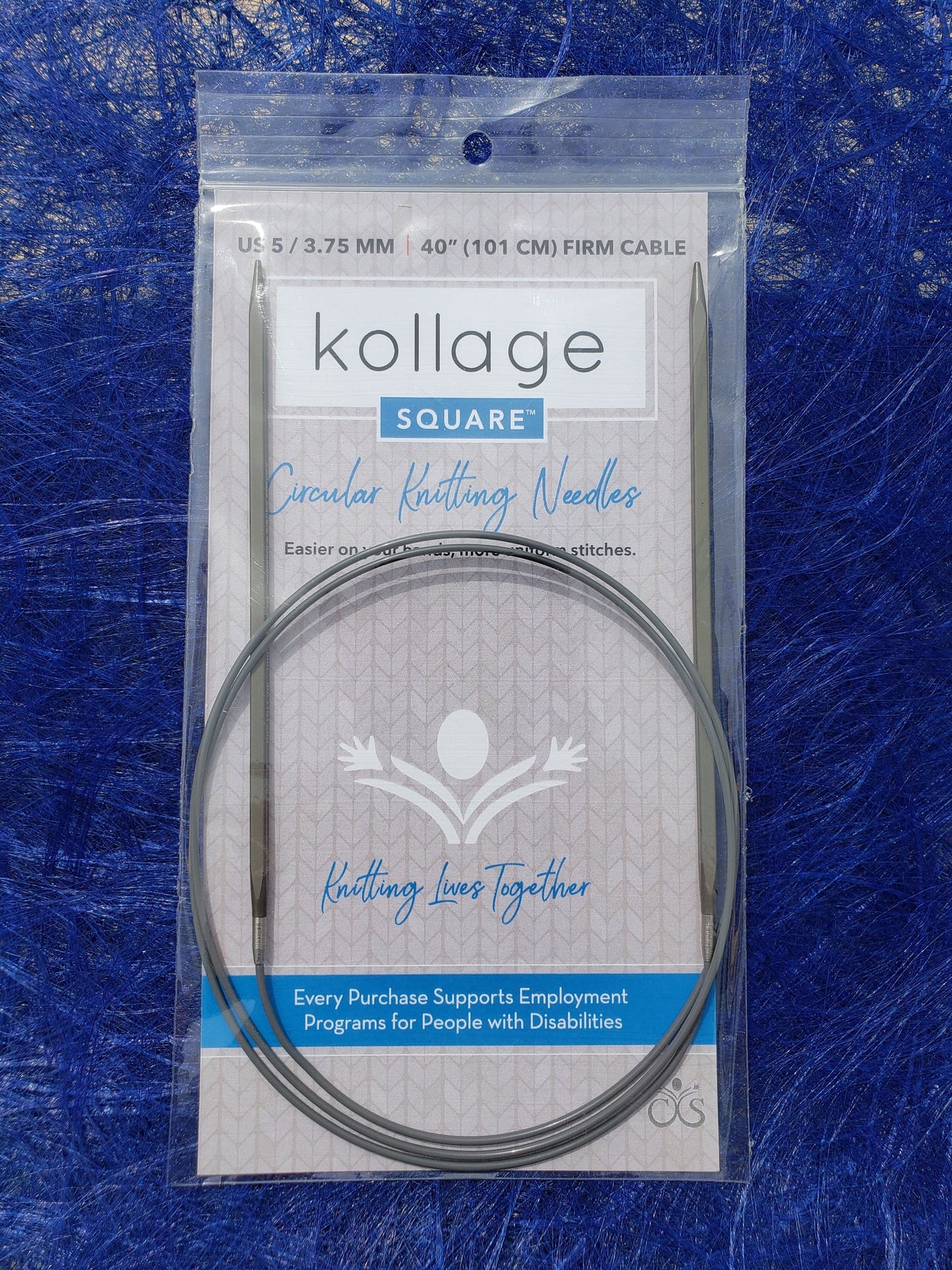 Kollage Square Circular Needle - Firm - Gray