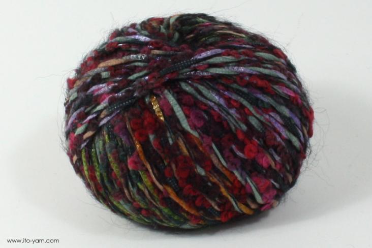 ITO MASAKI Miyabi opulent elegance yarn, 12, Red, comp: 50% Wool  34% Nylon  10% Mohair  10% Mohair